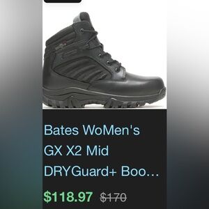 Bates gotetex boots size 9.5